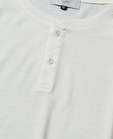 LEON別注 ウールジャージヘンリネックTシャツ