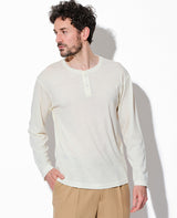 LEON別注 ウールジャージヘンリネックTシャツ