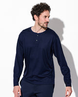 LEON別注 ウールジャージヘンリネックTシャツ