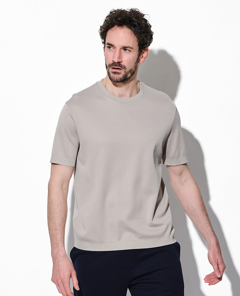 ニットエフェクト半袖Tシャツ