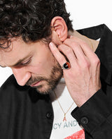 "EQUINOX"-ピラミッド オニキスカーネリアン リング