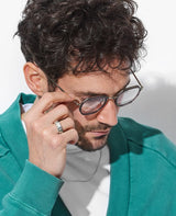 FLUTED MILGRAIN LOGO ID RING