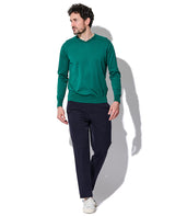 コットン Vネックニット / トリオレ