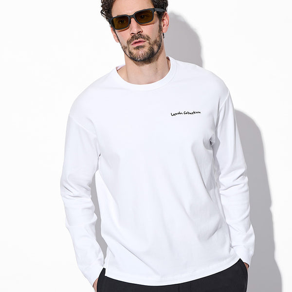 コットンシルケットスムース 長袖Tシャツ フォン – 買えるLEON