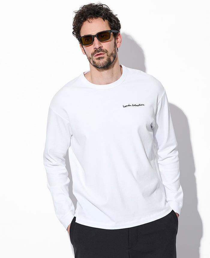 コットンシルケットスムース 長袖Tシャツ フォン – 買えるLEON