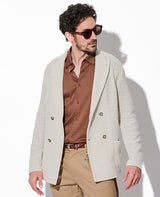 ニットジャケットダブル