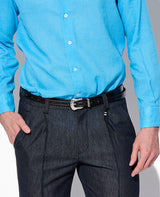 3ピース シルバーバックル エクストラロングレザーベルト