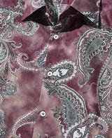 ペイズリープリントシャツ