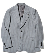 ストライプピークドラペルジャケット