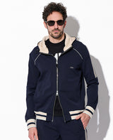 サイドライン ジップアップフーディー