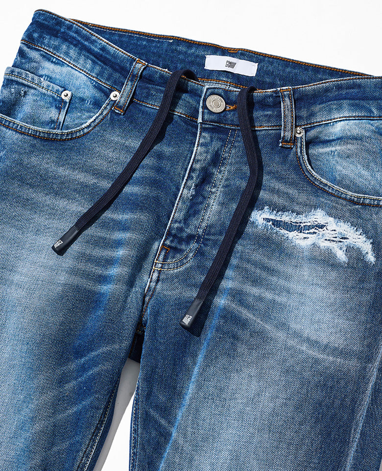 ウォッシュドストレッチデニムパンツ – 買えるLEON