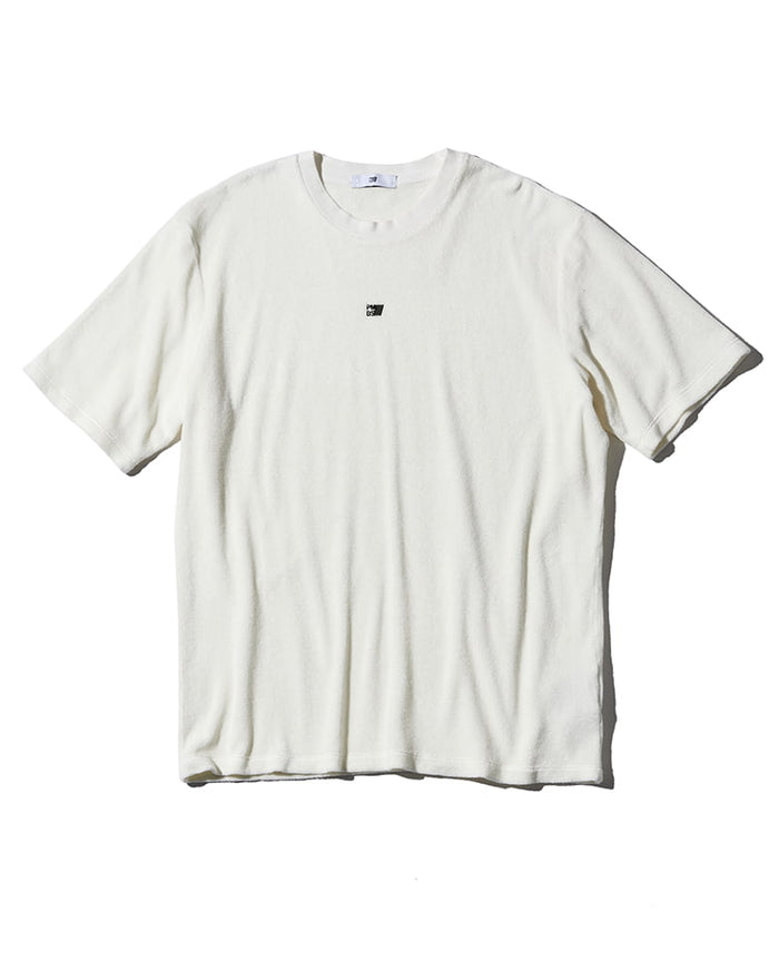 draw drawers レオタードパイルTシャツ　ホワイト　白　アイボリー b3e4995cce48bfb004974ad3f3cccb