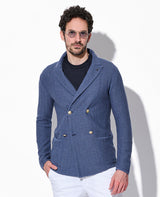 ニットジャケットダブル