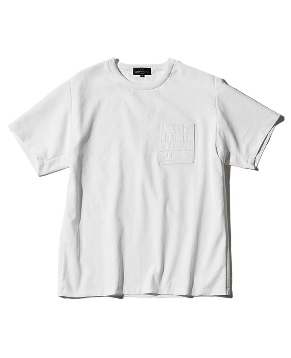 クロコポケット付クルーネックＴシャツ