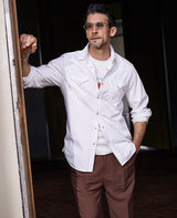 ホワイトデニムシャツ