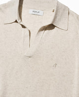 リネンブレンド スキッパー