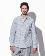 フラワープリントシャツ