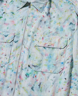 マーブル柄セットアップ（ホワイト）