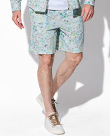 マーブル柄セットアップ（ホワイト）