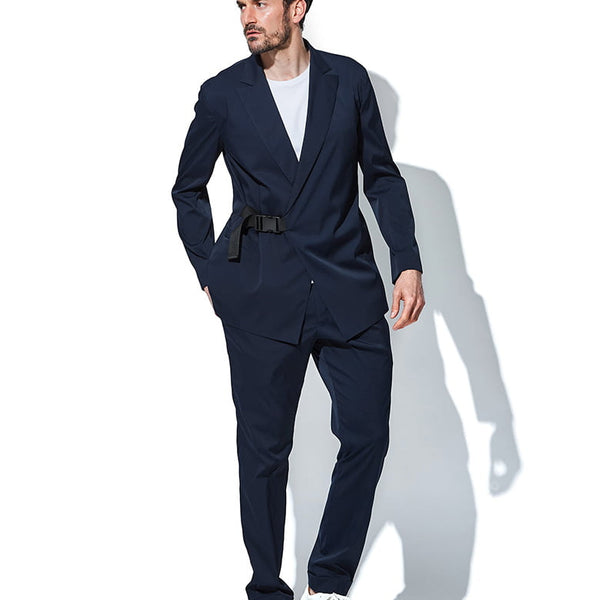 タエ アシダ TAE ASHIDA 近年モデル ウールxラムレザー コート ニット