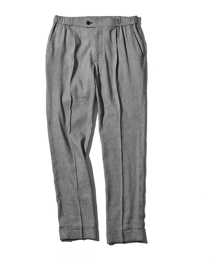 コットンリネンストレッチパンツ・ノータック/40代50代からの