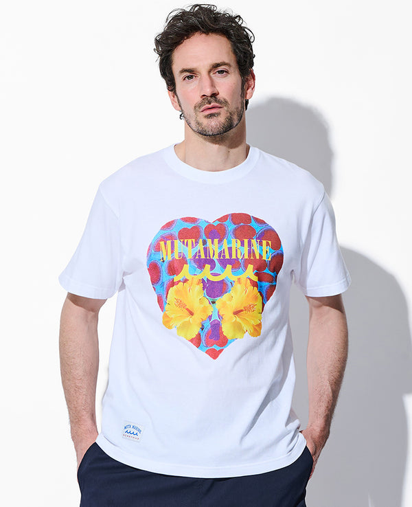 ハートハイビスカスTee