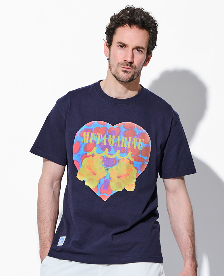 ハートハイビスカスTee