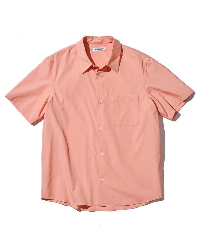 ア*ジ様 【FLAT HEAD】レーヨンシャツ　サーモンピンク　ギャバジャン　5 ギザブロード S/S シャツ – 買えるLEON