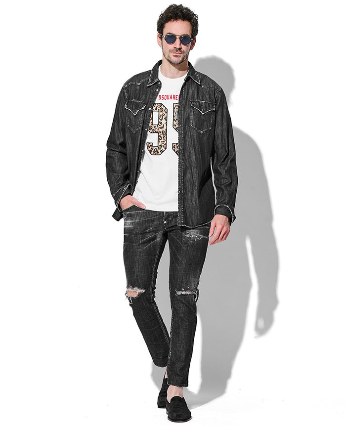 ブラックウォッシュ Western デニムシャツ – 買えるLEON