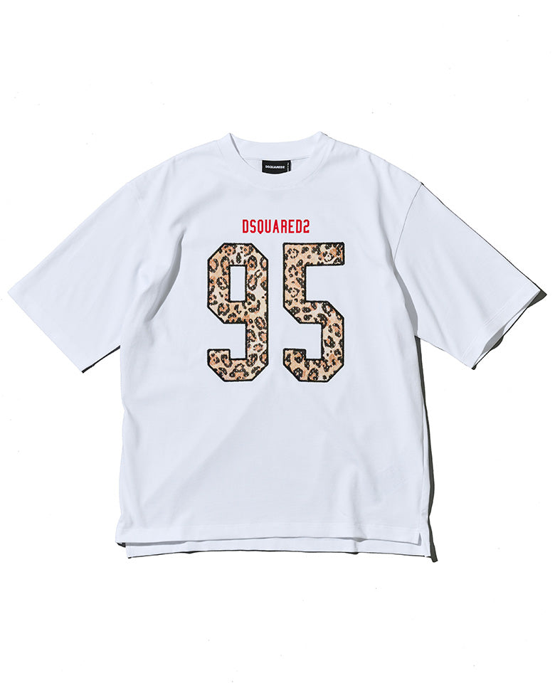 DSQUARED2 ドッグ プリント クルーネック Tシャツ DSQUARED2 (ディースクエアード) DOGプリント クルーネック 半袖 T