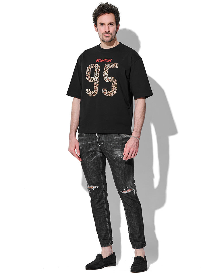 DSQUARED2 ドッグ プリント クルーネック Tシャツ クルーネックTシャツ – 買えるLEON