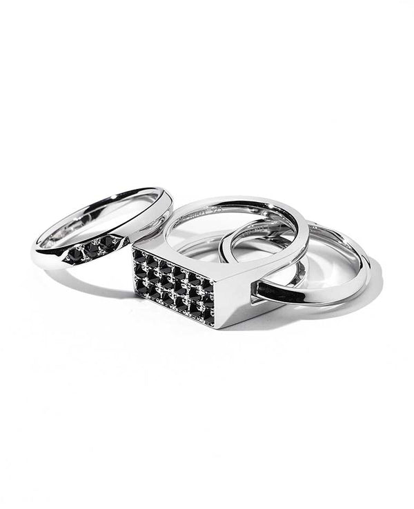 Over Culet Space Ring (Set of 3)