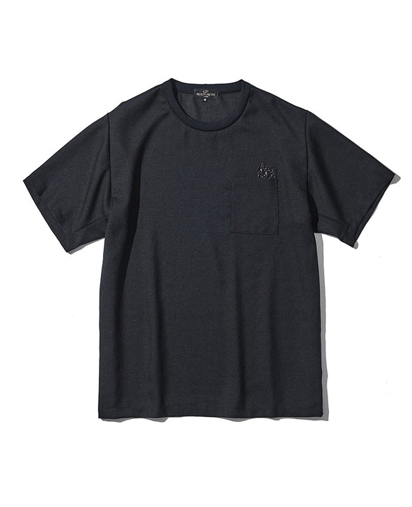 クロコハート付クルーネックＴシャツ