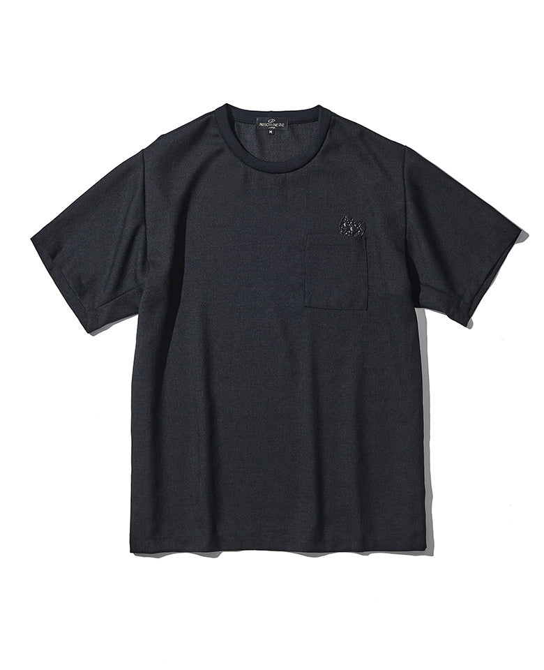 クロコハート付クルーネックＴシャツ