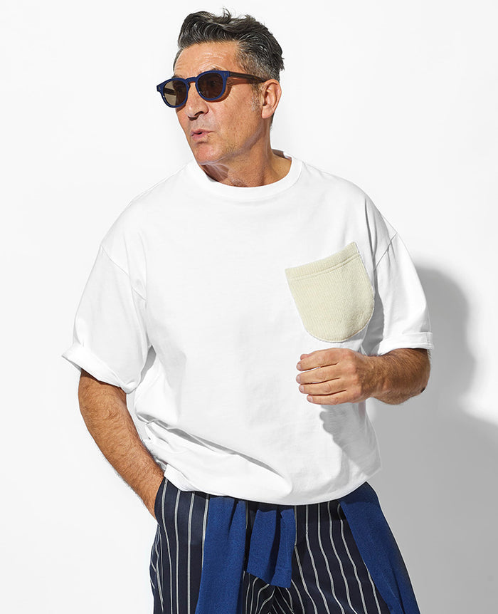 【ハイセンス☆国内発】LV ストラスパッチ コットンピケ Tシャツ ショートスリーブコットンダミエクルーネックウィズストラスLV