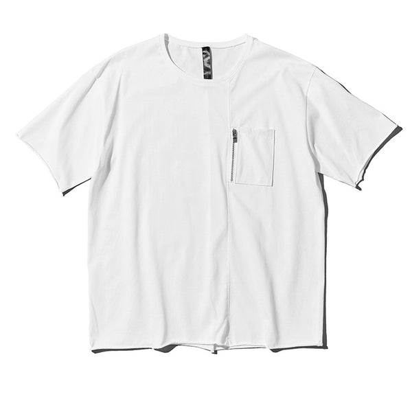 【お1人様1点限り】 フェイクレザー ジップポケットTシャツ – 買えるLEON カットソー(半袖+袖なし)