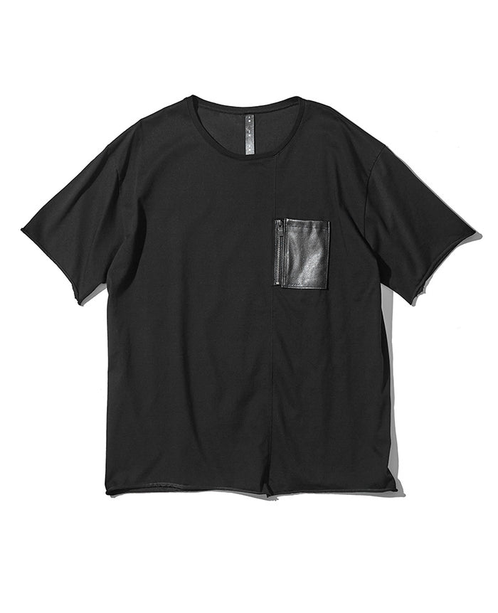 フェイクレザー ジップポケットTシャツ – 買えるLEON