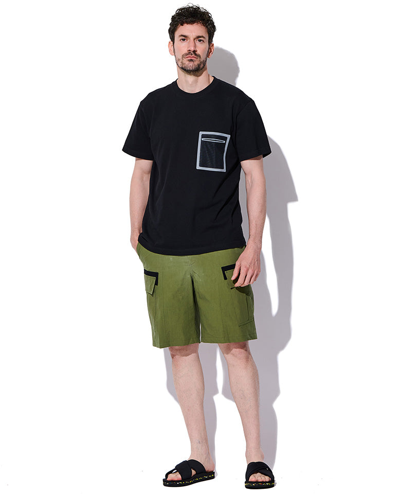 メッシュトリミングポケット Tee