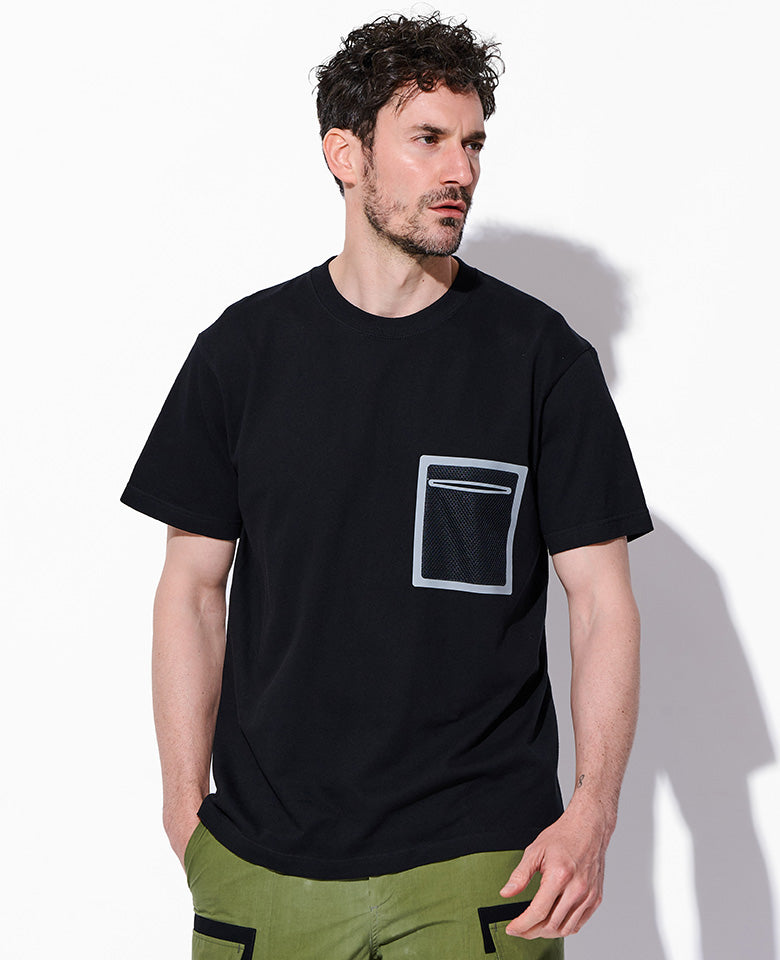 メッシュトリミングポケット Tee