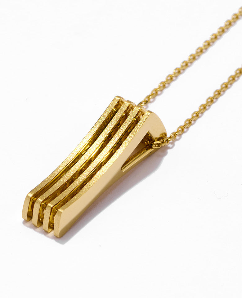 Gold Vermeilテクスチャーペンダント