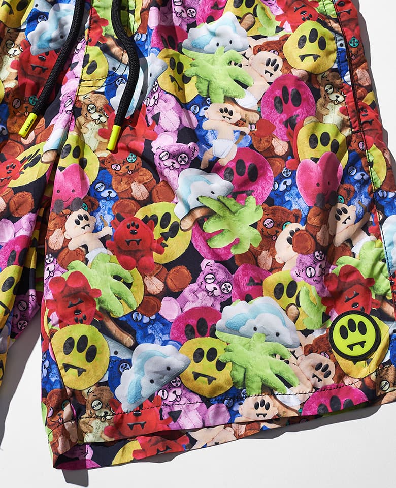 Character print swim pants