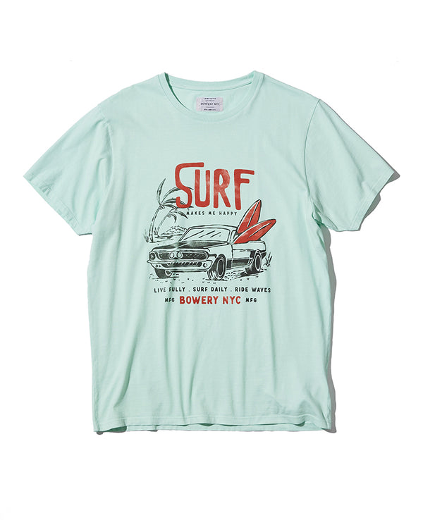 クルーネックプリントTシャツ