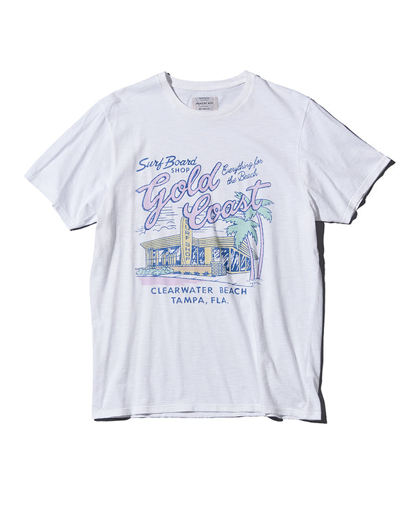 クルーネックプリントTシャツ