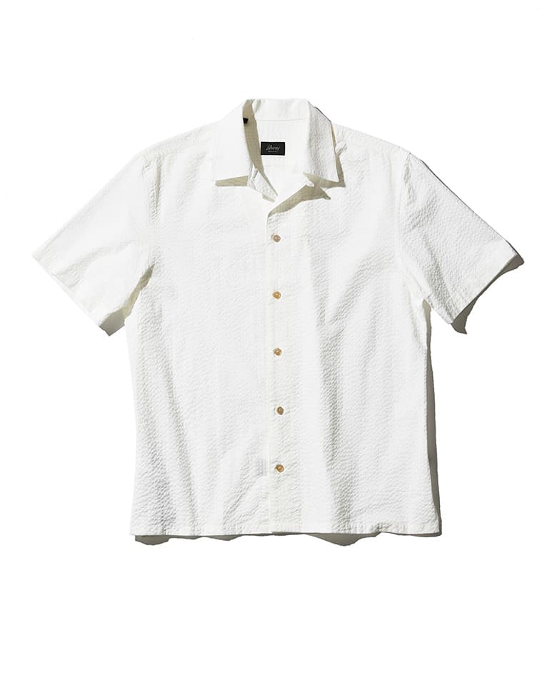 Open-collar shirt