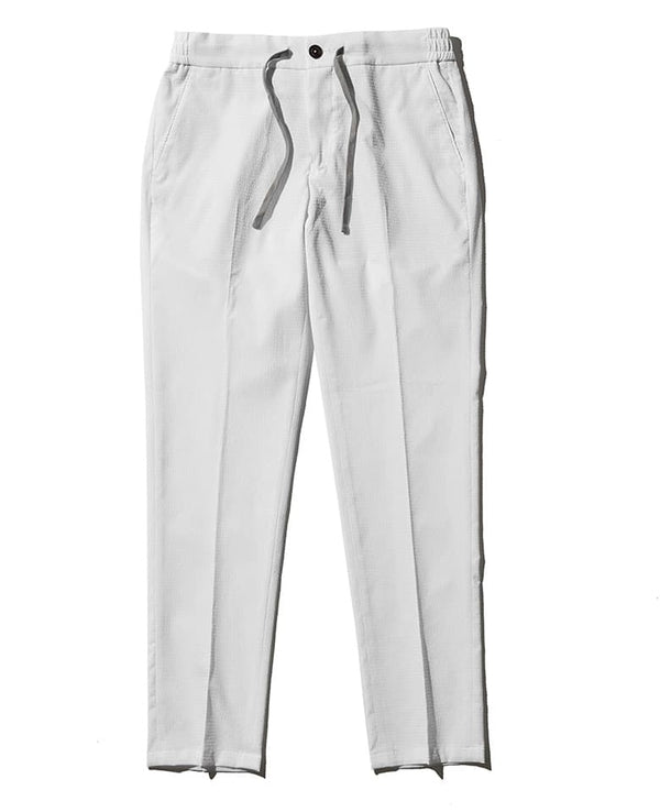 Airy two way stretch seersucker easy slim fit