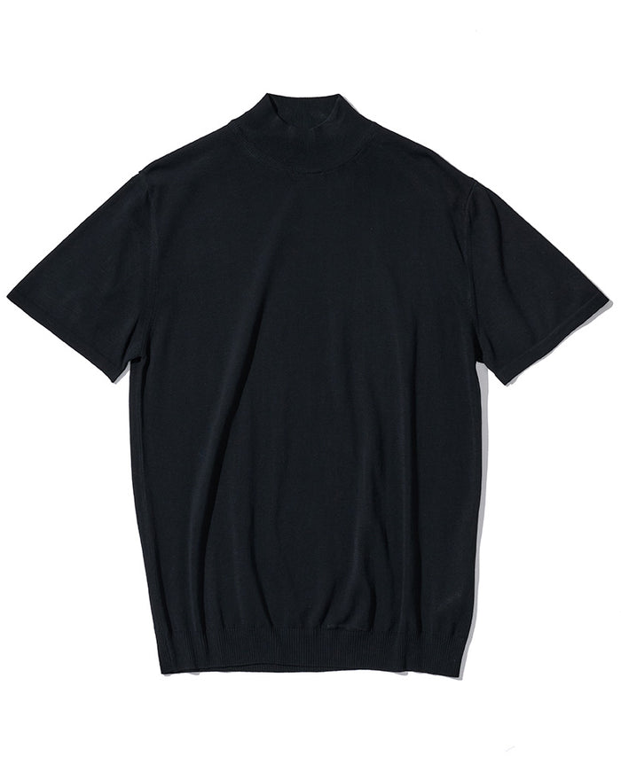 モックネック半袖ニット – 買えるLEON