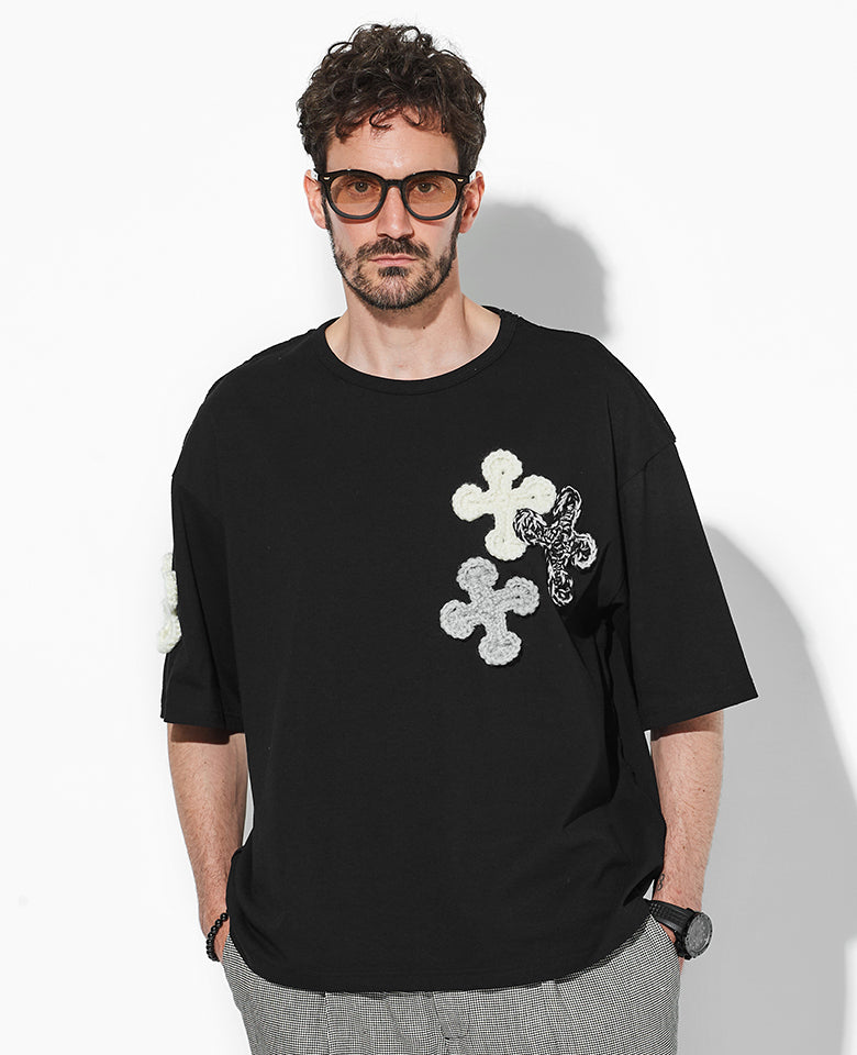 クロスクロシェットTシャツ
