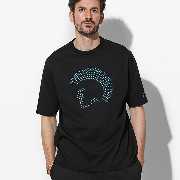  Man Tシャツ 黒肖像画　 World 国立スタジアムグッズ LEON別注 センチュリオン スタッズTシャツ – 買えるLEON
