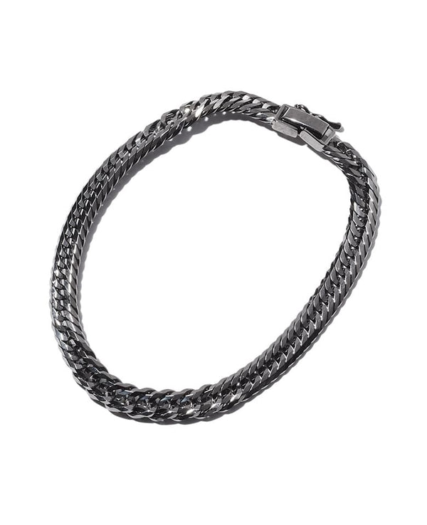 K18 Black Kihei Bracelet (Triple 12 Faces) 20g/20cm