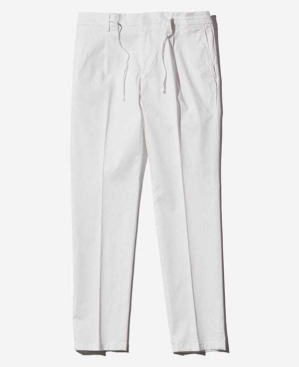 Cotton stretch drawcord pants